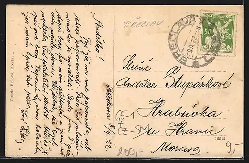 AK Breclav, Nádrazí, Bahnhof