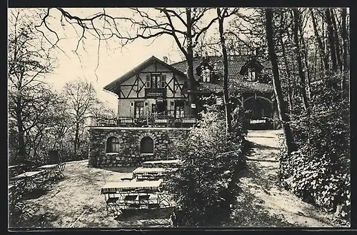 AK Kreuznach, Pension Forsthaus Theodorshall H. Gerber mit Garten