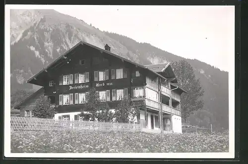 Fotografie Fotograf unbekannt, Ansicht Lenk / Simmental, Ferienheim Worb