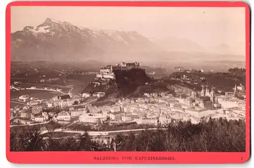 Fotografie Würthle & Spinnhirn, Salzburg, Ansicht Salzburg, vom Kapuzinerberg