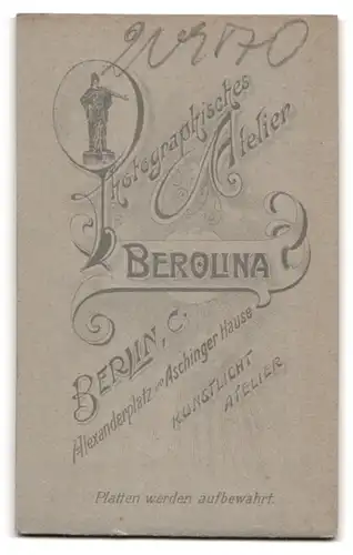 Fotografie Berolina, Berlin, Alexanderplatz, Herr mit Spitzbart