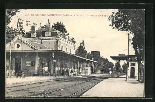 AK St Amand-Montrond, Gare du Chemin de Fer