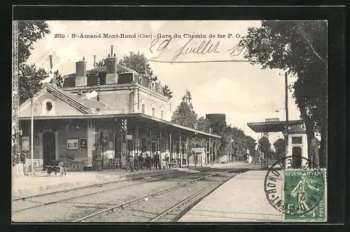 AK St-Amand-Mont-Rond, Gare du Chemin de fer P.-O.