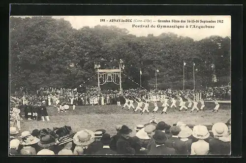 AK Arnay-le-Duc, Festival de Gymnastique à l`Arquebuse 1912, Turnfest