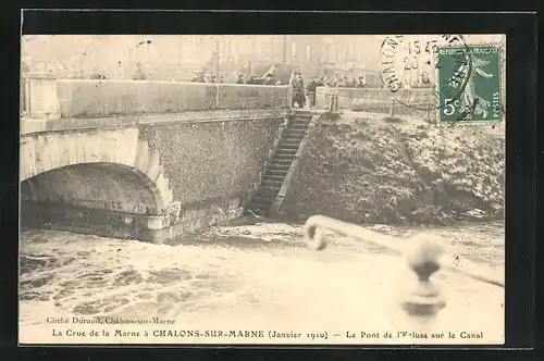 AK Chalons-sur-Marne, La Crue de la Marne, Hochwasser 1910