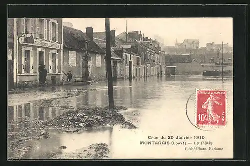 AK Montargis, Inondations 1910, Hochwasser, Le Patis