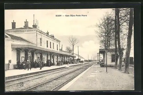 AK Dijon, Gare Dijon-Porte-Neuve / Bahnhof