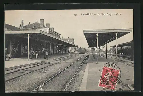 AK Langres, La Gare Langres-Marne, Bahnhof