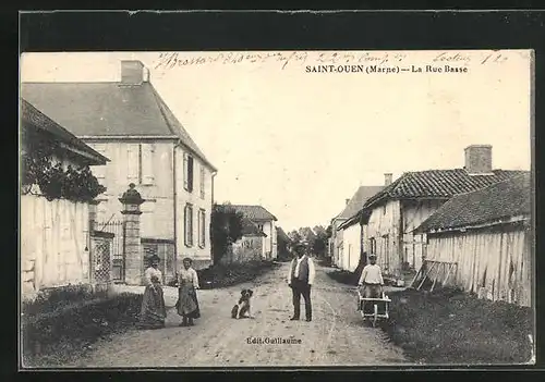 AK Saint-Ouen, La Rue Basse