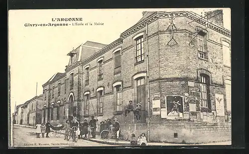 AK Givry-en-Argonne, L`Ecole et la Mairie