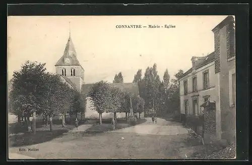 AK Connantre, Mairie et Église