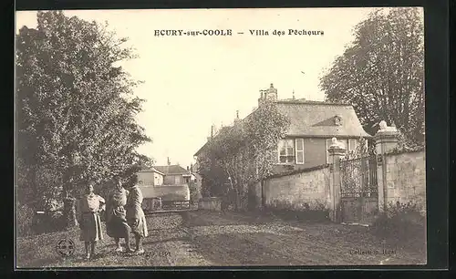 AK Écury-sur-Coole, Villa des Pecheurs