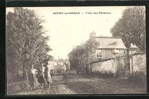 AK Écury-sur-Coole, Villa des Pecheurs