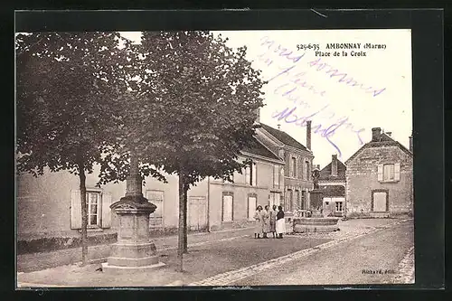 AK Ambonnay, Place de la Croix