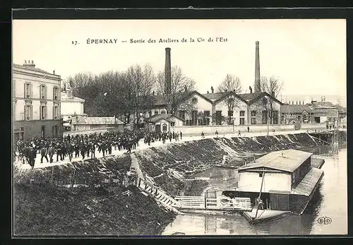 AK Epernay, Sortie des Ateliers de la Cie de l`Est