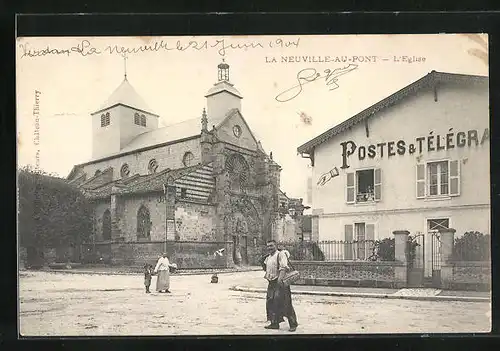 AK La Neuville-au-Pont, L`Eglise