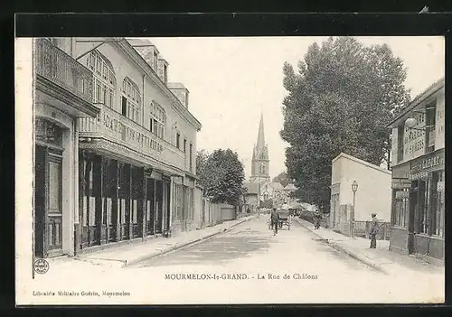 AK Mourmelon-le-Grand, La Rue de Chalons