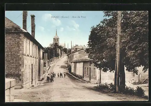 AK Pogny, Rue du Pont