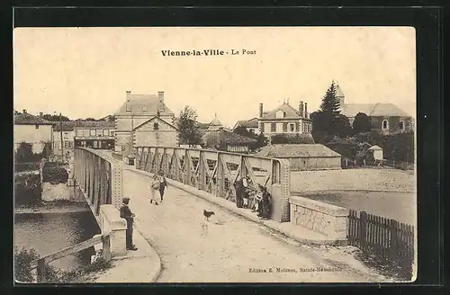 AK Vienne-la-Ville, Le Pont
