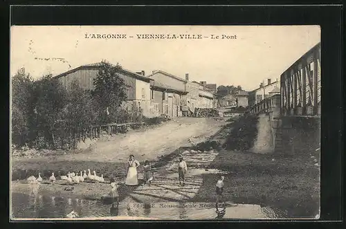 AK Vienne-la-Ville, Le Pont