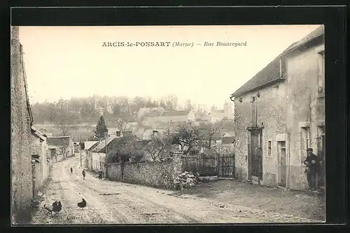 AK Arcis-le-Ponsart, Rue Beauregard