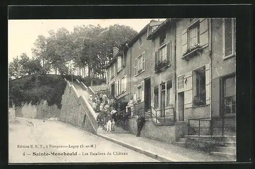 AK Sainte-Menehould, Les Escaliers du Château