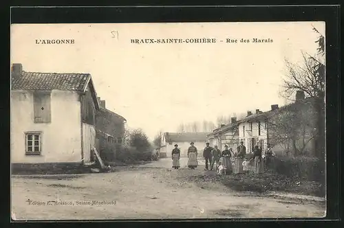 AK Braux-Sainte-Cohière, Rue des Marais