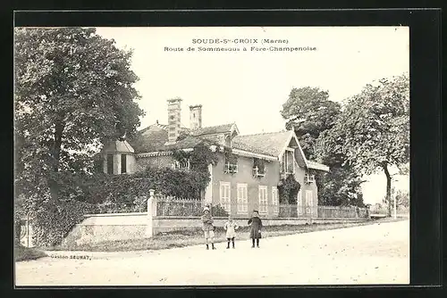 AK Soude-sainte-Croix, Route de Sommesous á Fére-Chamenoise