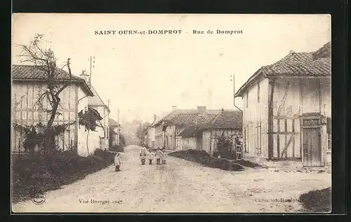 AK Saint-Oubn-et-Domprot, Rue de Domprot