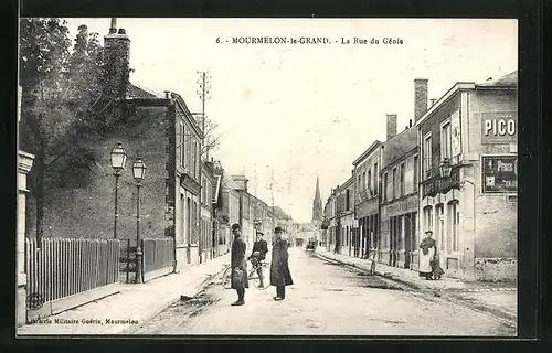 AK Mourmelon-le-Grand, La Rue du Génie