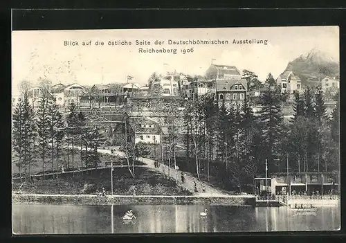 AK Reichenberg, Deutschböhmische Ausstellung 1906, Östliche Seite