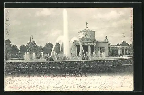 AK München, Kraft- & Arbeitsmaschinen-Ausstellung 1898, Automat. Restaurant