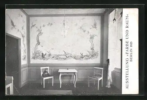 AK Berlin, Ausstellung Farbe und Raum 1925, Kinderzimmer, Innenansicht