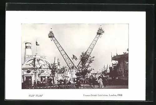 AK London, Franco-British Exhibition 1908, Flip Flap, Ausstellung