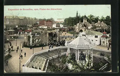 AK Bruxelles, Exposition de Bruxelles 1910, Plaine des Attractions