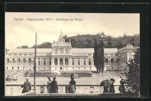 AK Torino, Esposizione 1911, Padiglione del Belgio, Ausstellung