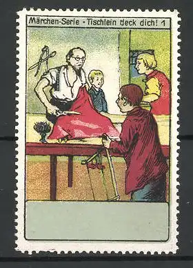 Reklamemarke Märchen-Serie: Tischlein deck dich!, Bild 1