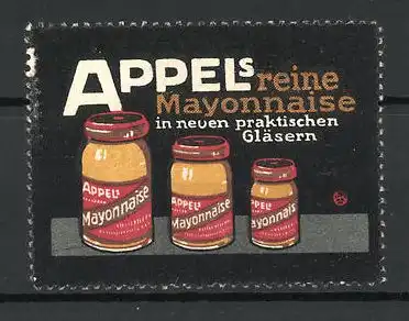 Reklamemarke Appel's reine Mayonnaise in neuen praktischen Gläsern