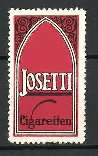 Reklamemarke Josetti Cigaretten