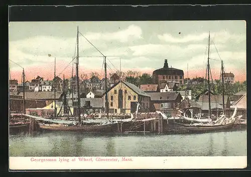 AK Gloucester, MA, Georgesman lying at Wharf