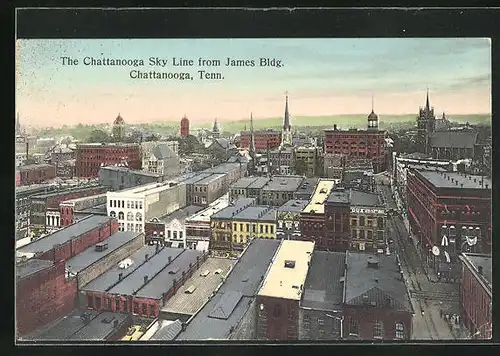 AK Chattanooga, TN, The Chattanooga Sky Line from James Building