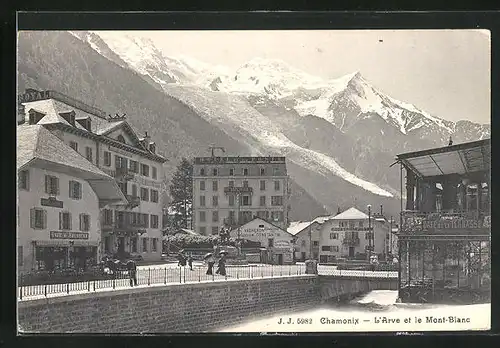 AK Chamonix, L`Arve et le Mont-Blanc