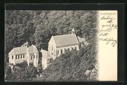 AK Dusenbach, Kirche aus der Vogelschau