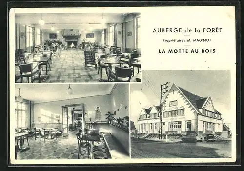 AK Morbecque, La Motte au Bois, Auberge de la Forêt