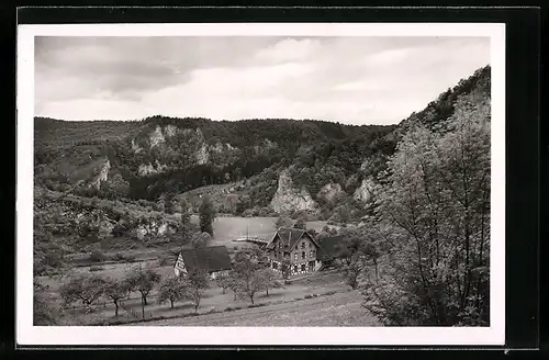 AK Beuron i. Donautal, Gasthaus Jägerhaus Bronnen von Karl Stehle