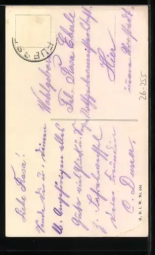 Künstler-AK C. Öhler: Pärchen mit Gänseblumen, Neujahrsgruss