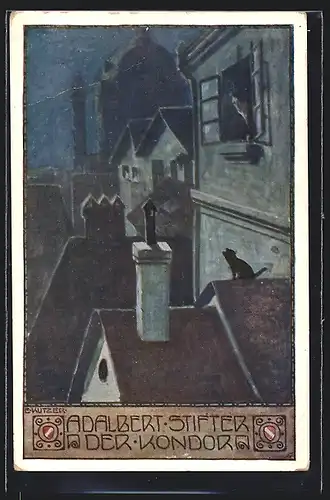 Künstler-AK Ernst Kutzer: Adalbert Stifter, Der Kondor