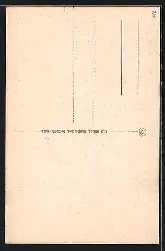 Künstler-AK Gernrode, Partie an der Hagentreppe