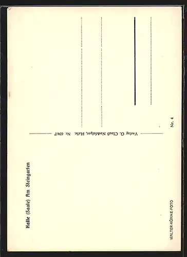 AK Halle /Saale, Am Steingarten