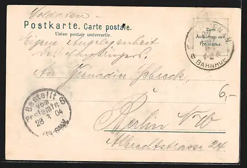 AK Esslingen, Teilansicht mit Kirche